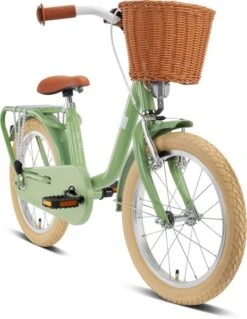 Puky Kinderfahrrad Mit Lenkerkorb Steel Classic 16 Retro Green -Babyprodukte Geschäft 00004233 additionalimage 1