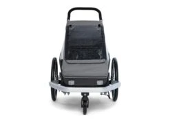 Croozer Kid Keeke 1 Mountain Grey 2in1 Fahrradanhänger & Buggy-Set -Babyprodukte Geschäft 08 121001523 croozer keeke 1 mountain grey front