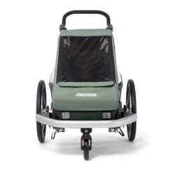 Croozer Kid Vaaya 1 Jungle Green 2in1 Fahrradanhänger & Buggy-Set -Babyprodukte Geschäft 121001320 croozer kid vaaya 1 front 02 jungle green 2020 web 1