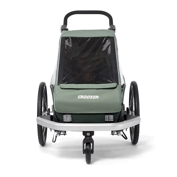 Croozer Kid Vaaya 1 Jungle Green 2in1 Fahrradanhänger & Buggy-Set – Bild 3