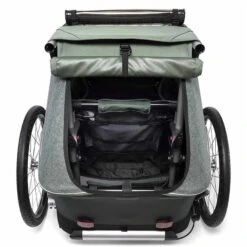 Croozer Kid Vaaya 1 Jungle Green 2in1 Fahrradanhänger & Buggy-Set -Babyprodukte Geschäft 121001320 croozer kid vaaya 1 kofferraum jungle green 2020 web 1
