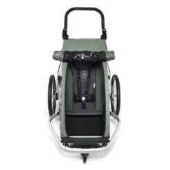 Croozer Kid Vaaya 1 Jungle Green 2in1 Fahrradanhänger & Buggy-Set -Babyprodukte Geschäft 121001320 croozer kid vaaya 1 sitz jungle green 2020 web 1