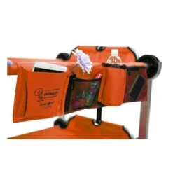 Disc-O-Bed Seitentasche Blockpattern Für Kid-O-Bed Mit Klettverschluss -Babyprodukte Geschäft 19808ktb seitentasche rot 1 1