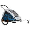 XLC Duo 8teen Fahrradanhänger Blau Zweisitzer Inkl. Buggyrad & Rücklicht Zum Toppreis -Babyprodukte Geschäft 3092000406 1