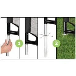 EXIT TOYS EXIT Maestro Stählernes Fußballtor Schwarz - 180x120 Cm -Babyprodukte Geschäft 41 03 10 1 gr