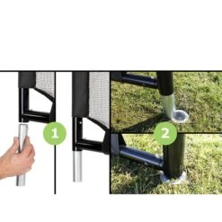 EXIT TOYS EXIT Forza Stählernes Fußballtor Schwarz - 500x200 Cm -Babyprodukte Geschäft 41 09 10 1