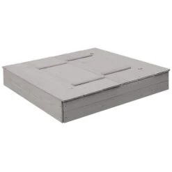 Roba Sandkasten Grau Mit Deckel Aus Wetterfestem Massivholz 5 Roba Sandkasten Grau Mit Deckel Aus Wetterfestem Massivholz -Babyprodukte Geschäft 456017gasandkasten 03