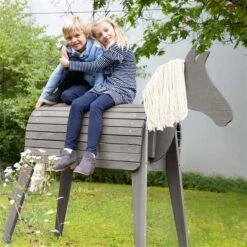 Roba Spielpferd Outdoor Grau Aus Wetterfestem Massivholz 5 Roba Spielpferd Outdoor Grau Aus Wetterfestem Massivholz -Babyprodukte Geschäft 456022ga pferd mitkindern m 01