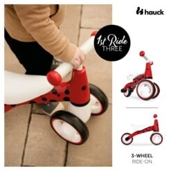 Hauck 1st Ride Three Rutscher Ladybug -Babyprodukte Geschäft 4894352803015.pt01.1st ride three ladybug red