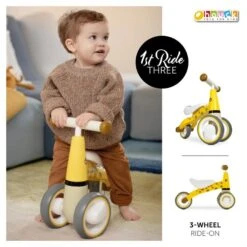 Hauck 1st Ride Three Rutscher Giraffe -Babyprodukte Geschäft 4894352803039.pt01.1st ride three giraffe yellow