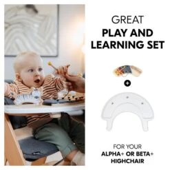 Hauck Alpha Play Music Set Spielbrett Mit Musikspiel Für Den Alpha+ Zebra -Babyprodukte Geschäft 4894352808010.pt02.alpha play music set white