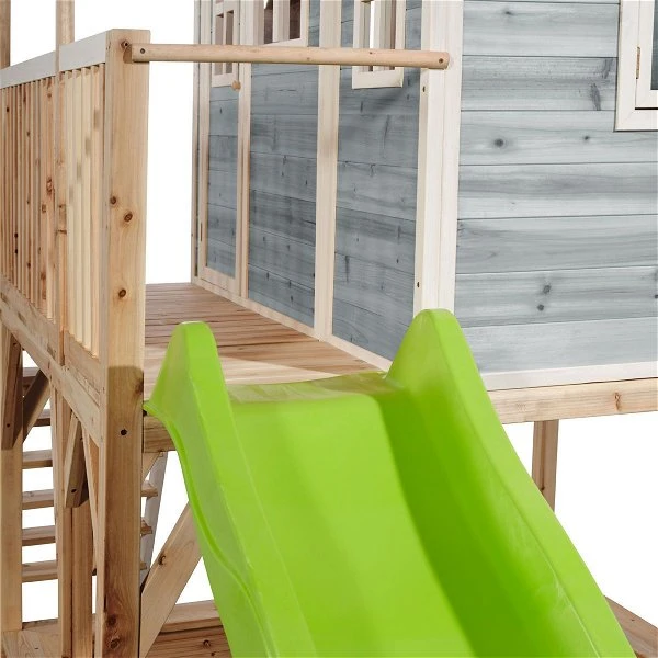 EXIT TOYS EXIT Loft 750 Holzspielhaus - Blau Extra Hoch - Mit Sandkasten, Rutsche & Anbau 4 EXIT TOYS EXIT Loft 750 Holzspielhaus - Blau Extra Hoch - Mit Sandkasten, Rutsche & Anbau – Bild 2