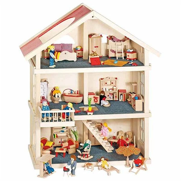 Goki Puppenhaus Aus Holz 3 Etagen 51957 Einrichtung Als Zubehör Wählbar 3 Goki Puppenhaus Aus Holz 3 Etagen 51957 Einrichtung Als Zubehör Wählbar