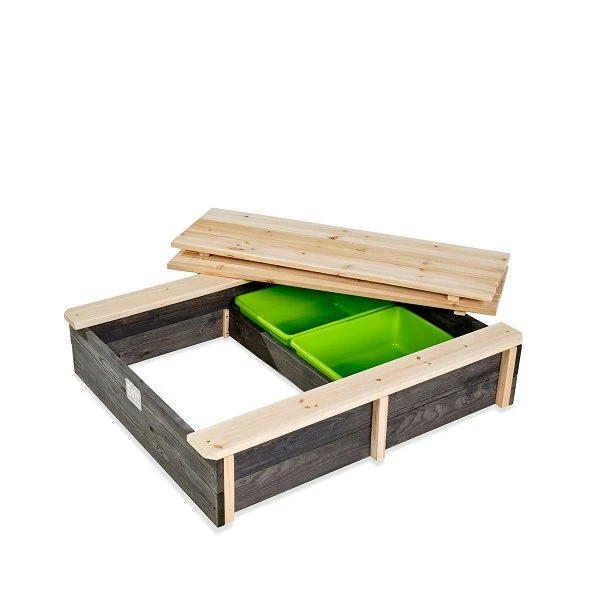 EXIT TOYS EXIT Aksent Holzsandkasten 94x77 Cm Inkl. 2 Herausnehmbare Behälter 3 EXIT TOYS EXIT Aksent Holzsandkasten 94x77 Cm Inkl. 2 Herausnehmbare Behälter