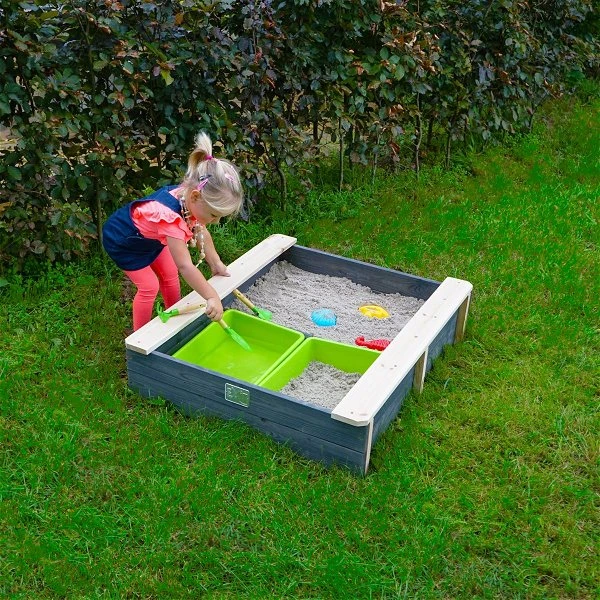 EXIT TOYS EXIT Aksent Holzsandkasten 94x77 Cm Inkl. 2 Herausnehmbare Behälter 4 EXIT TOYS EXIT Aksent Holzsandkasten 94x77 Cm Inkl. 2 Herausnehmbare Behälter – Bild 2