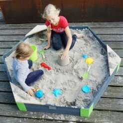 EXIT TOYS EXIT Aksent Holzsandkasten Sechseckig 160x140 Cm Mit 3 Sitzen 6 EXIT TOYS EXIT Aksent Holzsandkasten Sechseckig 160x140 Cm Mit 3 Sitzen -Babyprodukte Geschäft 52 05 80 1