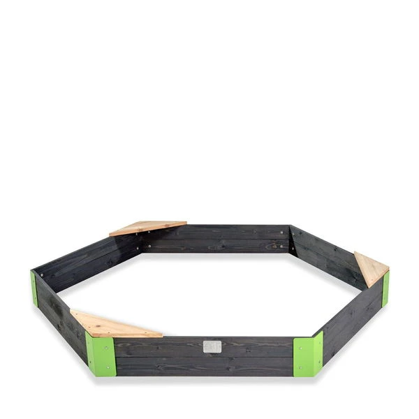 EXIT TOYS EXIT Aksent Holzsandkasten Sechseckig 200x170 Cm Mit 3 Sitzen 3 EXIT TOYS EXIT Aksent Holzsandkasten Sechseckig 200x170 Cm Mit 3 Sitzen