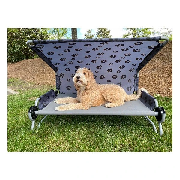 Dog-Bed L Das Camping Hundebett Von Disc-O-Bed Mit Sonnendach Belastbar Bis 91 Kg 4 Dog-Bed L Das Camping Hundebett Von Disc-O-Bed Mit Sonnendach Belastbar Bis 91 Kg – Bild 2