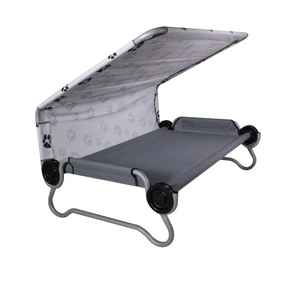 Dog-Bed L Das Camping Hundebett Von Disc-O-Bed Mit Sonnendach Belastbar Bis 91 Kg 3 Dog-Bed L Das Camping Hundebett Von Disc-O-Bed Mit Sonnendach Belastbar Bis 91 Kg