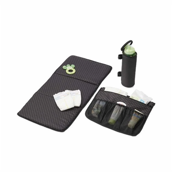 Gesslein Wickeltasche No.4 Schwarz/tabac Mit Kunstleder 5 Gesslein Wickeltasche No.4 Schwarz/tabac Mit Kunstleder – Bild 3