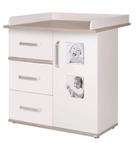 Roba Moritz Wickelkommode Schmal Weiß/Luna Elm Inkl. Wickelaufsatz - Zum Toppreis 3 Roba Moritz Wickelkommode Schmal Weiß/Luna Elm Inkl. Wickelaufsatz - Zum Toppreis