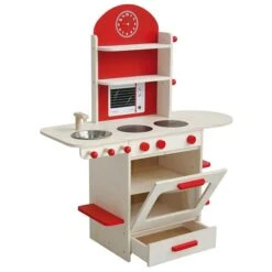 Roba Spielküche Natur/rot Mit Herd, Spüle, Wasserhahn & Regal 5 Roba Spielküche Natur/rot Mit Herd, Spüle, Wasserhahn & Regal -Babyprodukte Geschäft 98207 spielkueche f 02