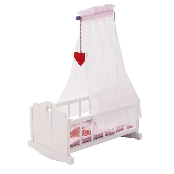 Roba Puppenwiege Fienchen Inkl. Textiler Ausstattung, Bettwäsche & Himmel 3 Roba Puppenwiege Fienchen Inkl. Textiler Ausstattung, Bettwäsche & Himmel