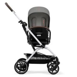 CYBEX Eezy S Twist+2 Buggy Lava Grey Gestell Silver | Mit All-Terrain Rädern -Babyprodukte Geschäft cyb 22 int y270 eezystwist 2 slv lagr rotation