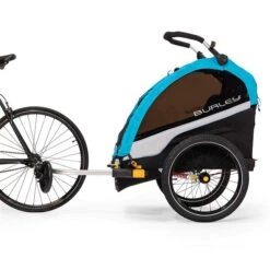 Burley D´Lite X Fahrradanhänger Aqua 2-Sitzer Mit Buggy-Funktion -Babyprodukte Geschäft dlite x bike webex