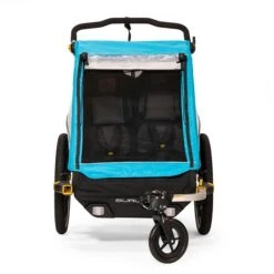 Burley D´Lite X Fahrradanhänger Aqua 2-Sitzer Mit Buggy-Funktion -Babyprodukte Geschäft dlite x front webex