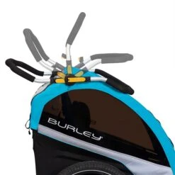 Burley D´Lite X Fahrradanhänger Aqua 2-Sitzer Mit Buggy-Funktion -Babyprodukte Geschäft dlite x handlebar webex