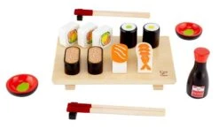 Hape Einkaufswagen E3123 31 Hape Einkaufswagen E3123 -Babyprodukte Geschäft e3130 sushi selection 2 5