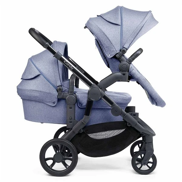 ICandy Orange Double Combo Mist Blue Marl Geschwisterkinderwagen | Inkl. Praktischem Zubehör 4 ICandy Orange Double Combo Mist Blue Marl Geschwisterkinderwagen | Inkl. Praktischem Zubehör – Bild 2