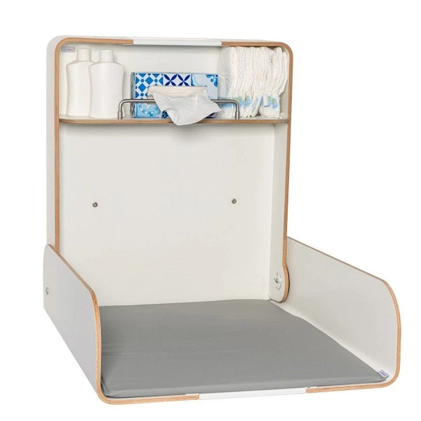 Timkid KAWAmaxi Wandwickeltisch Anthrazit / Weiß Inklusive Wickelmatte | Modern Design 4 Timkid KAWAmaxi Wandwickeltisch Anthrazit / Weiß Inklusive Wickelmatte | Modern Design – Bild 2