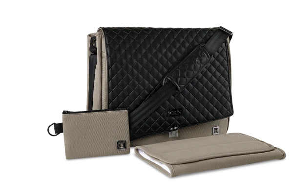 Moon Premium Wickeltasche Mud Mit Wickelauflage, Geldtasche & Befestigungssystem 3 Moon Premium Wickeltasche Mud Mit Wickelauflage, Geldtasche & Befestigungssystem