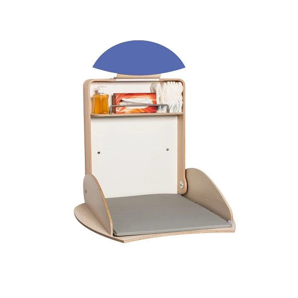 Timkid OWO2.0 Wandwickeltisch Birke / Dunkelblau Wickelei Inklusive Wickelmatte | Organic Design 4 Timkid OWO2.0 Wandwickeltisch Birke / Dunkelblau Wickelei Inklusive Wickelmatte | Organic Design – Bild 2