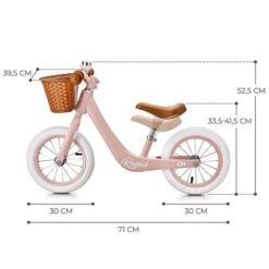 Kinderkraft RAPID Laufrad Rosa 21 Kinderkraft RAPID Laufrad Rosa -Babyprodukte Geschäft rapid pink dimensions