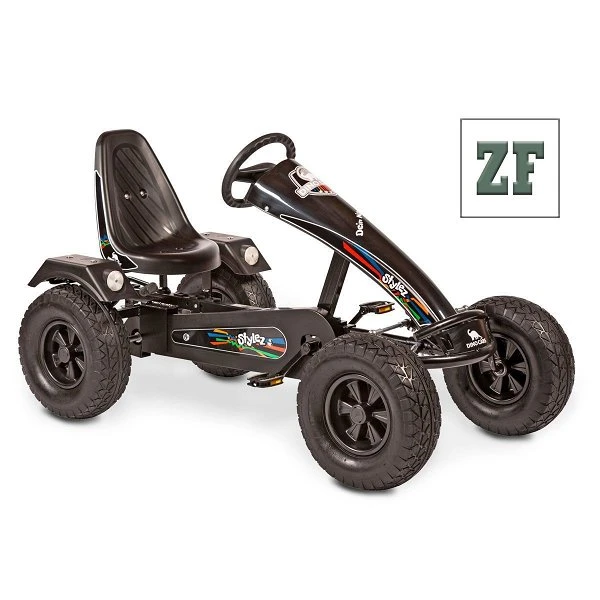 Dino Cars Stylez ZF GoKart Schwarz Zuschaltbarer Freilauf & Offroad-Breitreifen 3 Dino Cars Stylez ZF GoKart Schwarz Zuschaltbarer Freilauf & Offroad-Breitreifen